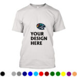 Customized T-shirt men with pure cotton hot stamping and multi-color short sleeved design