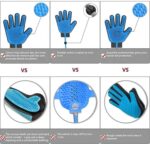 3 in 1 Glove Set for Pets Brush Shower Spray Hair remover Glove, Dog & Cat Grooming and Bathing Glove Set(US customers)